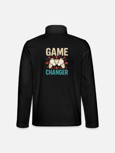 Retro Vintage Gaming - Unisex Softshelljacke - Schwarz