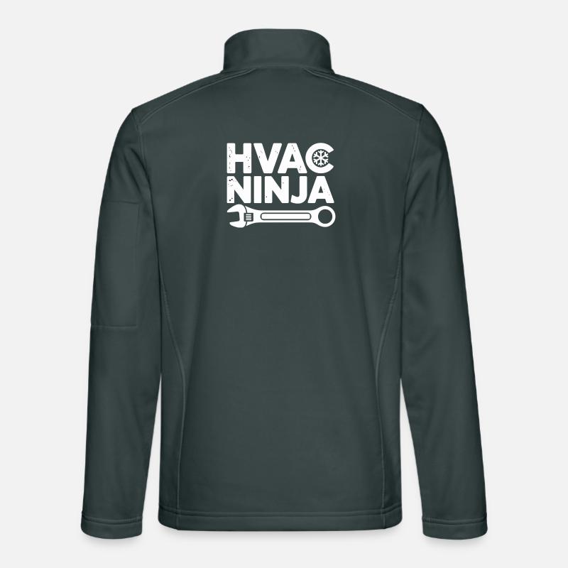 Conception experte en réparation de technicien HVAC Ninja Veste en tissu softshell Unisexe