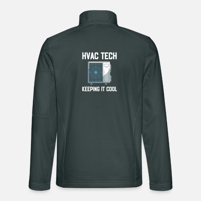 HVAC Tech Keeping It Cool Saying Technician Unisex Softshell Jacket