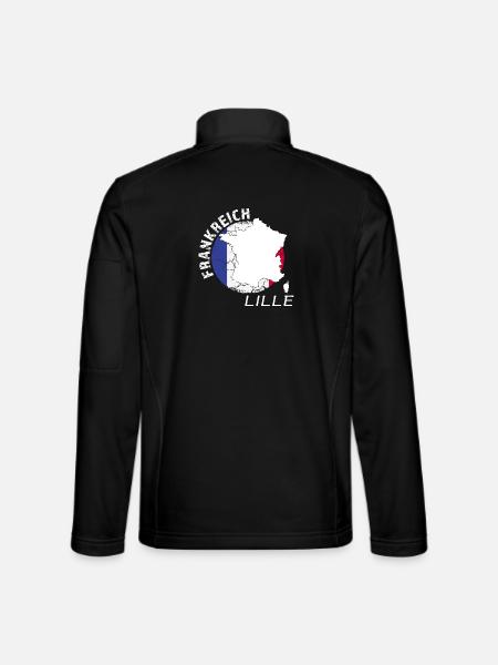 Lille - Veste en tissu softshell Unisexe - noir