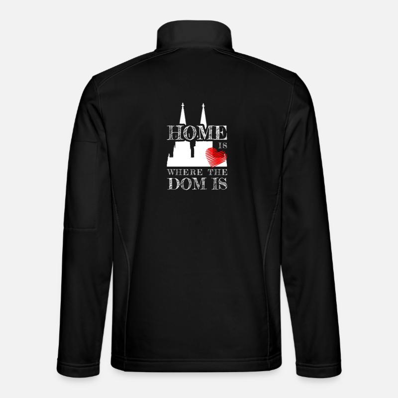 Köln Home Is Where The Dom Is Kölner Karneval Köln - Unisex Softshelljacke - Schwarz