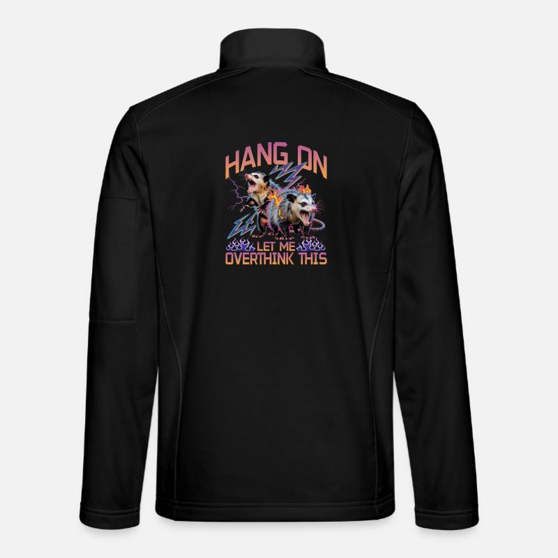 Funny Opossum - Unisex Softshelljacke - Schwarz