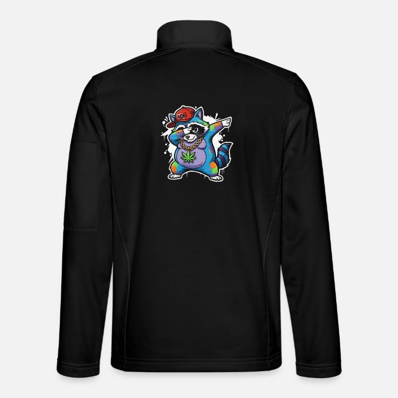 Hip-hop style graffiti de raton laveur - Veste en tissu softshell Unisexe - noir