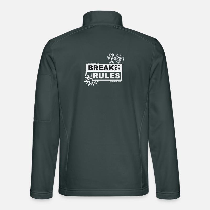 Break your silly rules - frameless edition Unisex Softshell Jacket