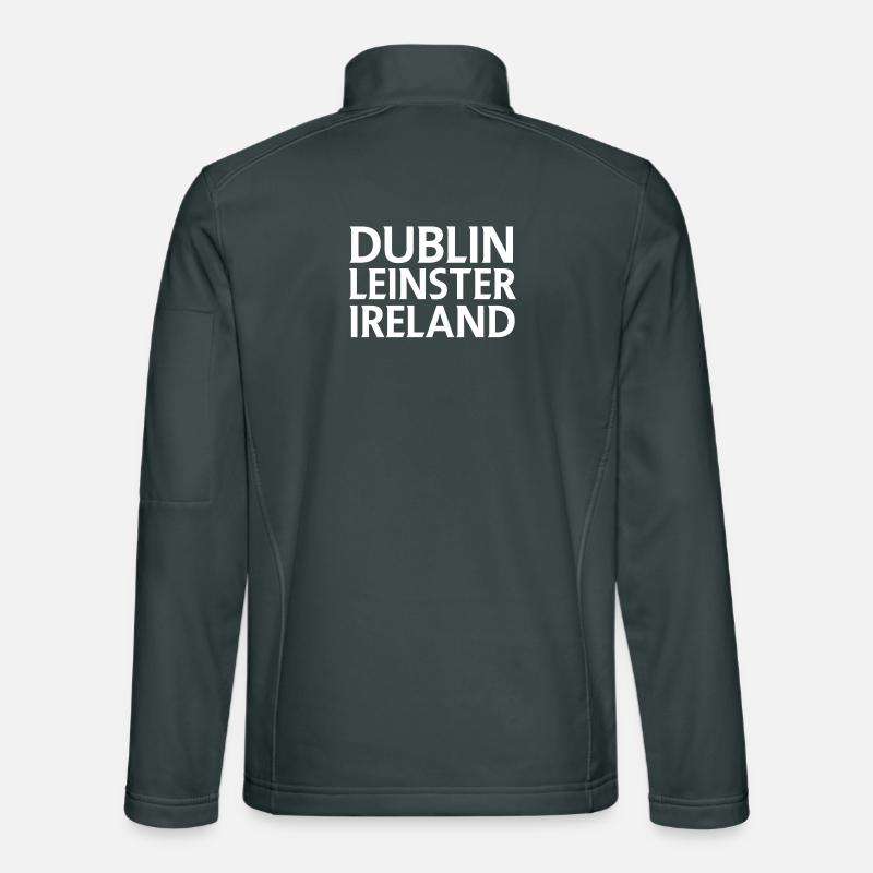 Dublin – Irlande Textdesign Veste en tissu softshell Unisexe