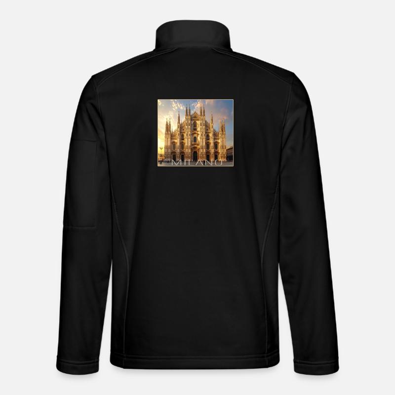 Milan, Milano, Duomo - Unisex Softshell Jacket - black