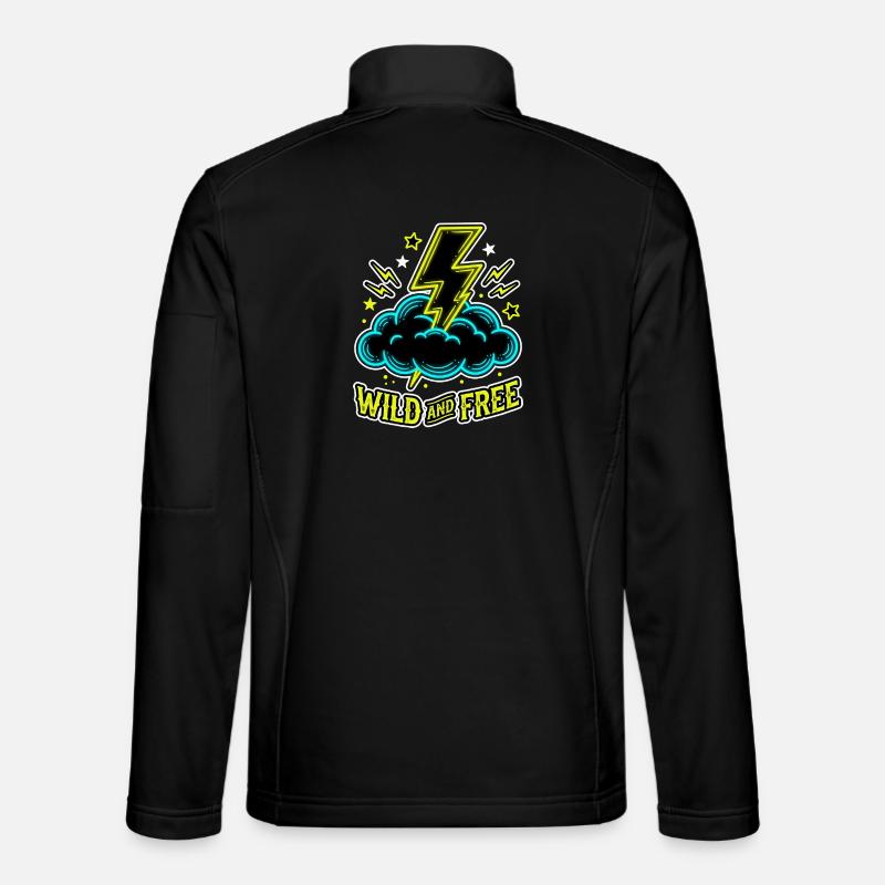 Wild And Free Blitz Wolke - Unisex Softshelljacke - Schwarz