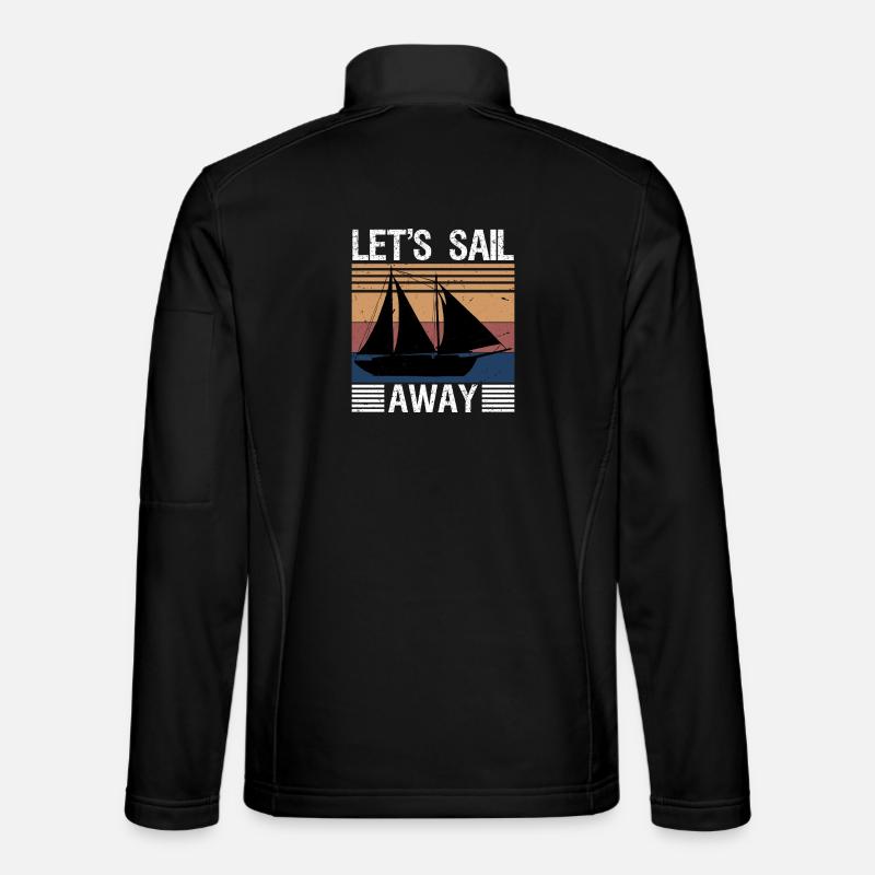 let's sail away - Unisex Softshell Jacket - black