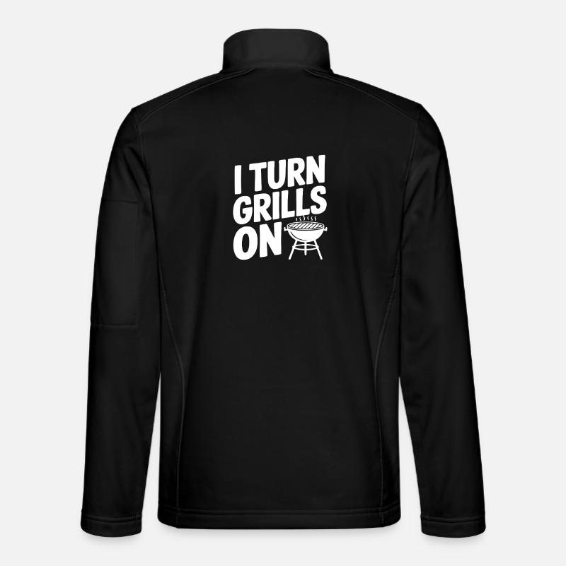 I Turn Grills On - Unisex Softshell Jacket - black