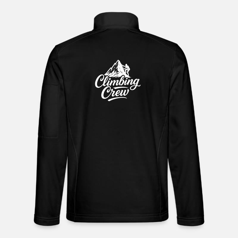 Climbing Crew Mountains Mountaineering - Unisex Softshell Jacket - black