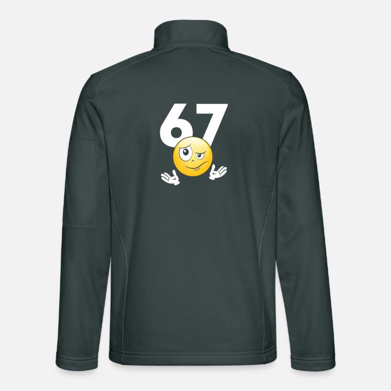 Numer 67 z emotikonem Veste en tissu softshell Unisexe