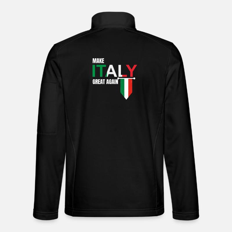 Make Italy Great Again - Unisex Softshell Jacket - black
