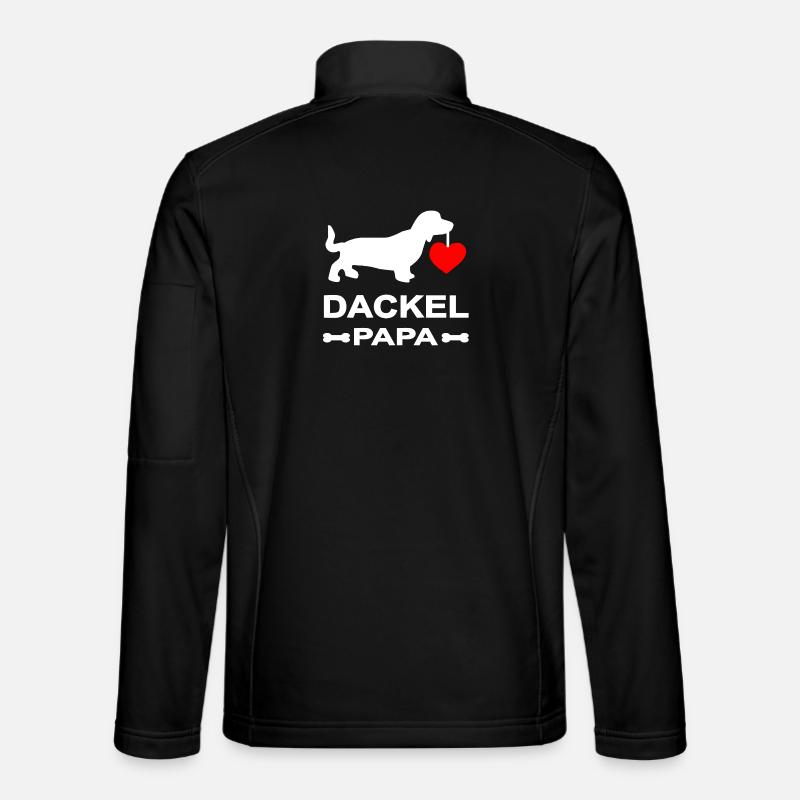 Dachshund - Unisex Softshell Jacket - black