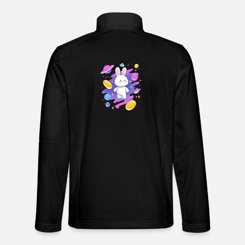 Le Lapin Galactique dans la Nébuleuse Veste en tissu softshell Unisexe