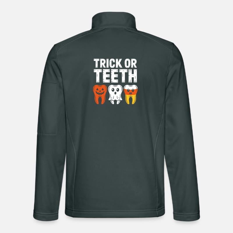 Trick or Teeth Halloween Trio Unisex Softshell Jacket