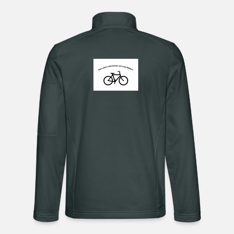 Life rolls better on two wheels Unisex Softshell Jacket