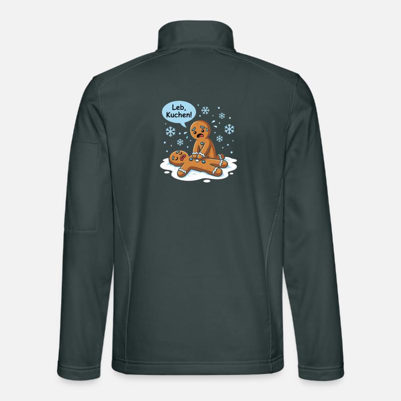 Leb Kuchen Funny German Gingerbread Pun Unisex Softshell Jacket