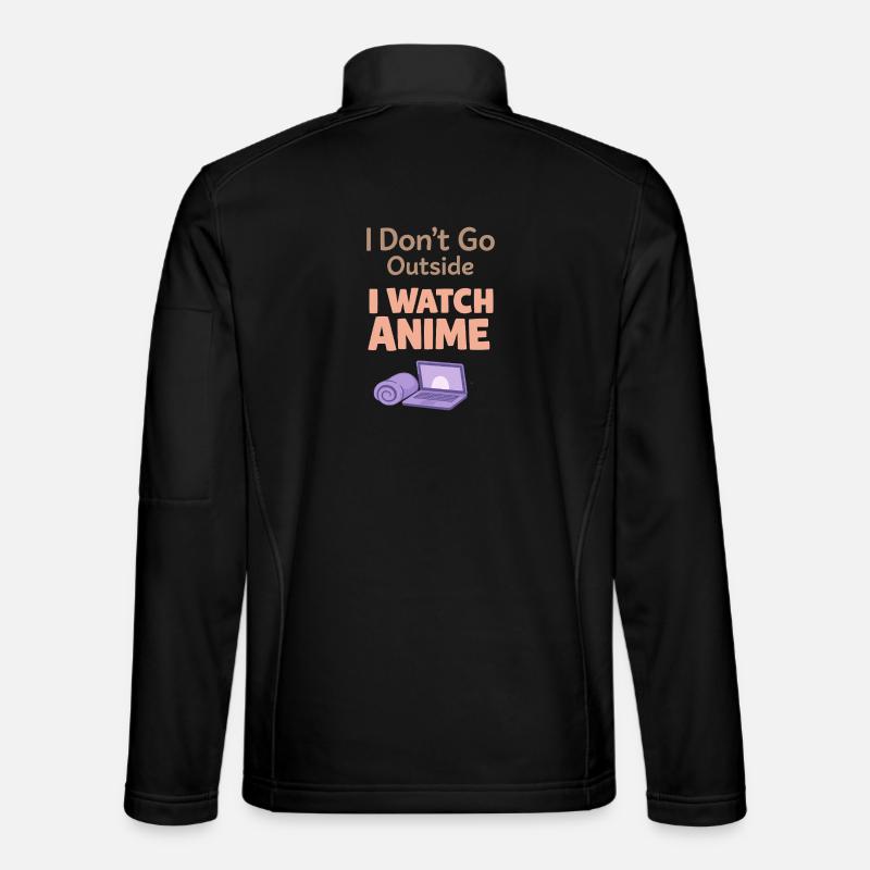 Anime-hausmensch Kuscheliger Weeb - Unisex Softshelljacke - Schwarz