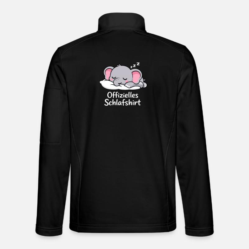 Official SLEEP SHIRT Elephant - Unisex Softshell Jacket - black