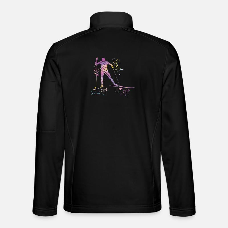 Skilangläufer Skilanglauf - Unisex Softshelljacke - Schwarz