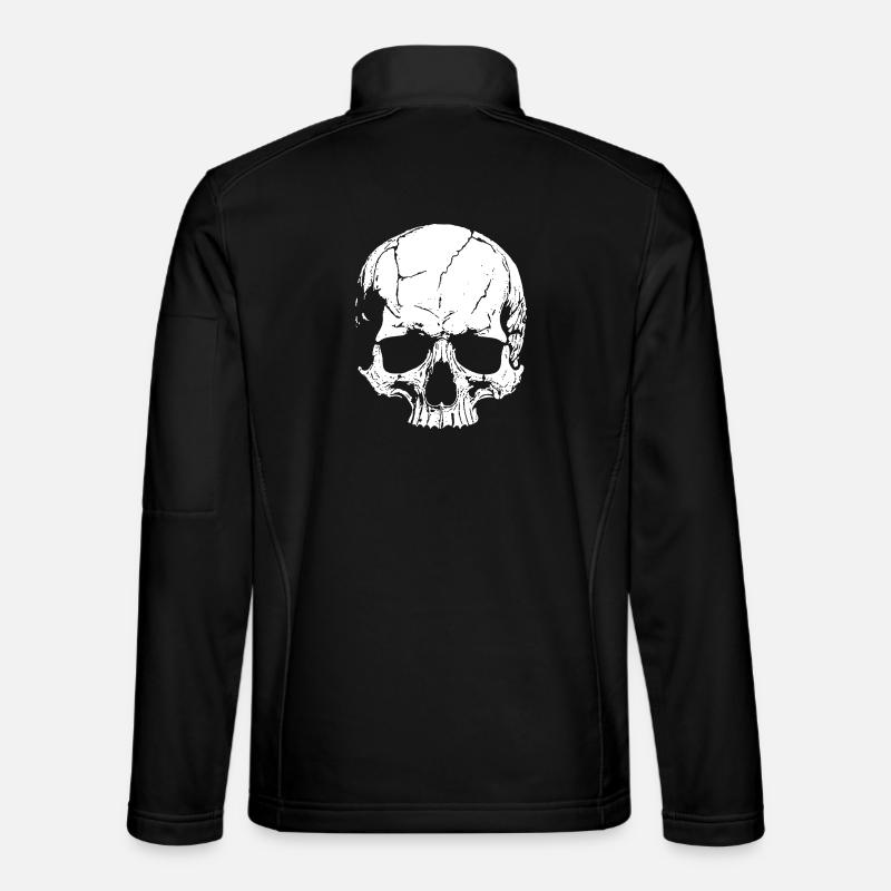 Totenschädel mit Stil - Unisex Softshelljacke - Schwarz