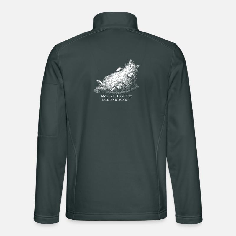 Katzenmutter Ich bin nur Haut und Knochen Unisex Softshelljacke
