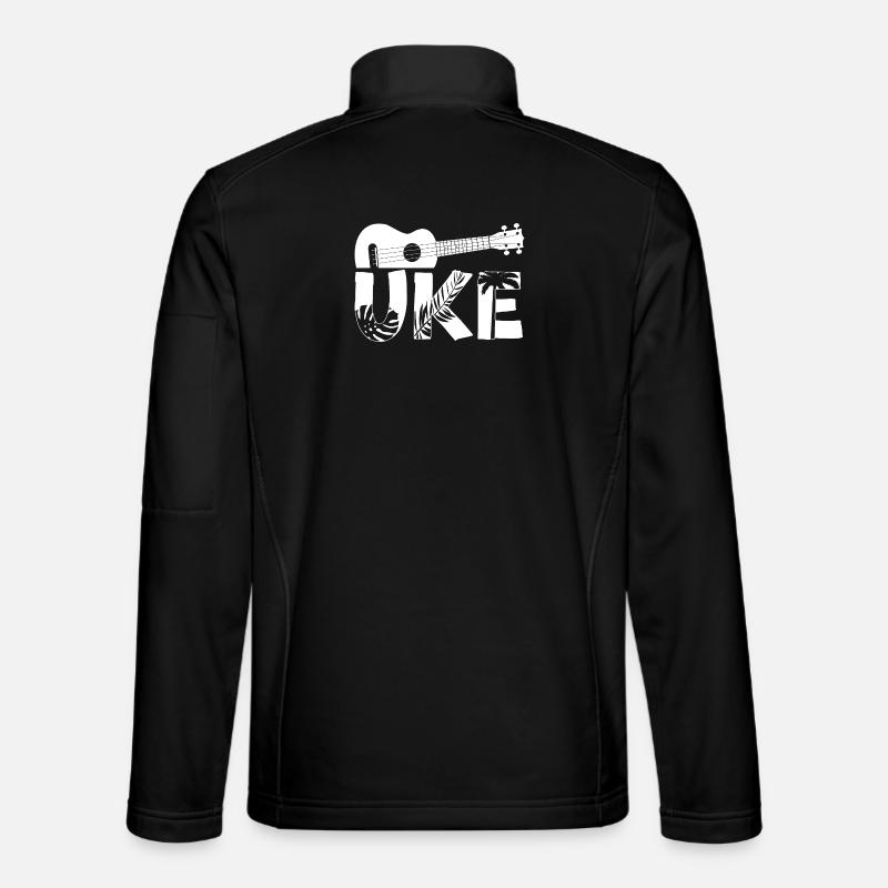 Ukulélé hawaïen uke uke - Veste en tissu softshell Unisexe - noir