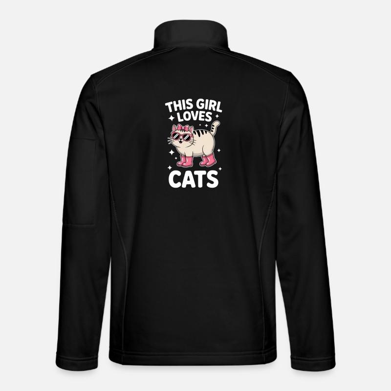 Cats Saying Funny Cat Gift - Unisex Softshell Jacket - black