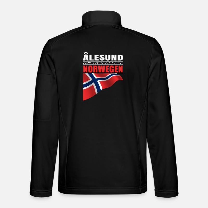 ÅLESUND - Unisex Softshell Jacket - black