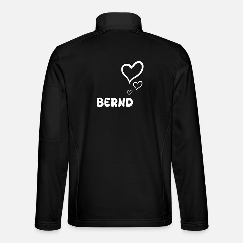 Bernd als Vorname - Unisex Softshelljacke - Schwarz