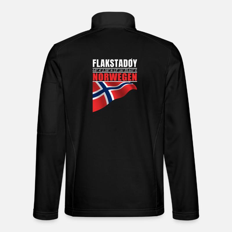 FLAKSTADØY - Unisex Softshell Jacket - black
