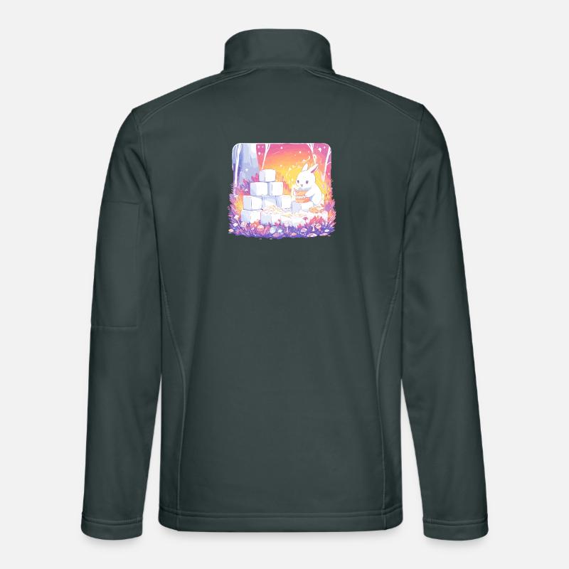 Rabbits in the sugar forest Unisex Softshell Jacket