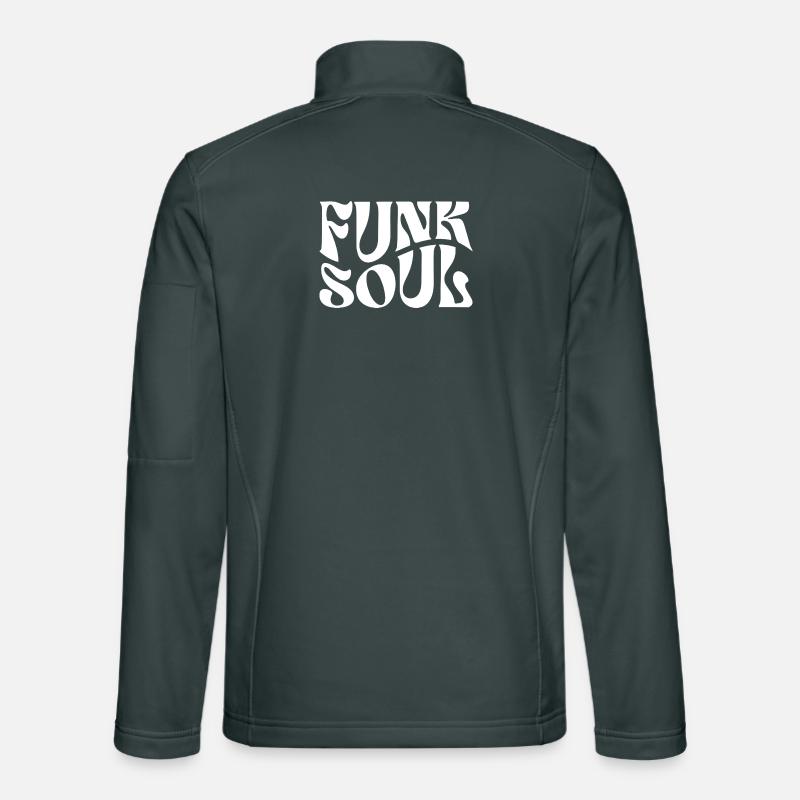 Funk Soul Bold Retro Typography Unisex Softshell Jacket