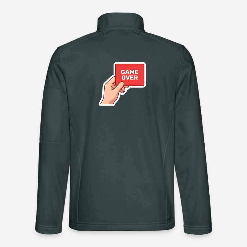 Game Over Retro-Schild Unisex Softshelljacke