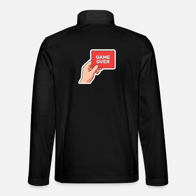 Game Over Rétro Sign - Veste en tissu softshell Unisexe - noir
