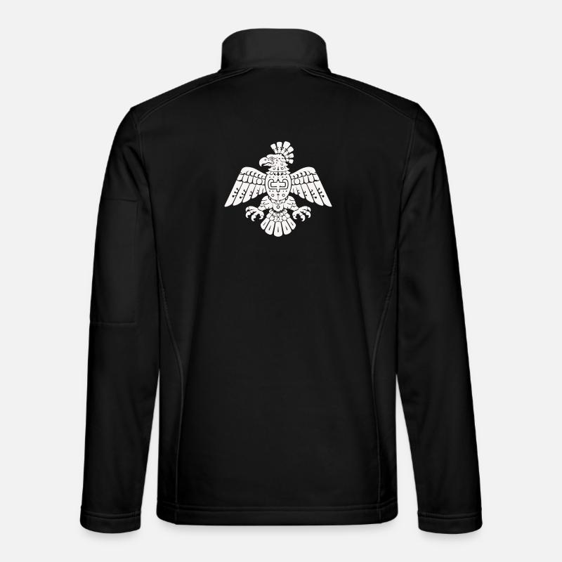 Aztekischer Adler Totem Muster - Unisex Softshelljacke - Schwarz