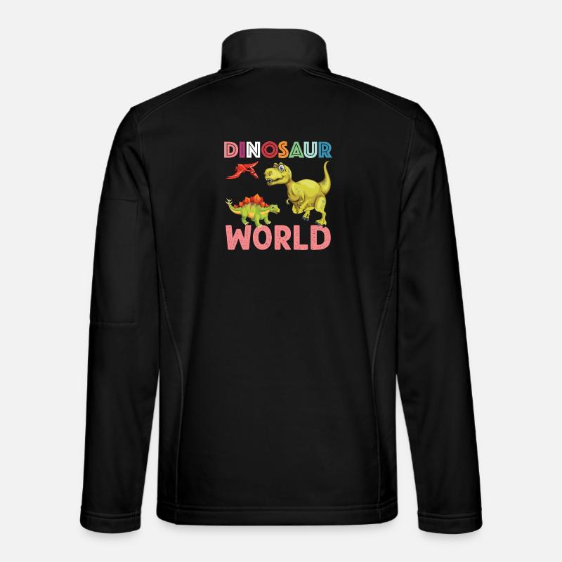 Dinosaur World nice - Unisex Softshelljacke - Schwarz