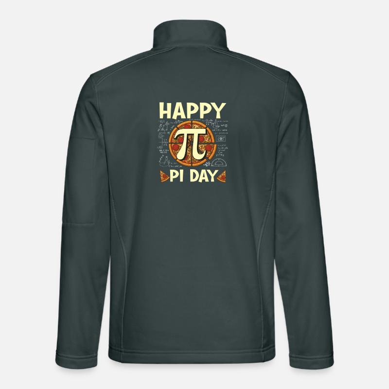 Happy Pi Day Funny Pizza Math Nerd  Unisex Softshell Jacket
