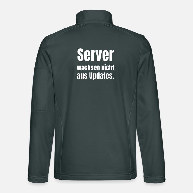 Servers don't grow from updates. Unisex Softshell Jacket