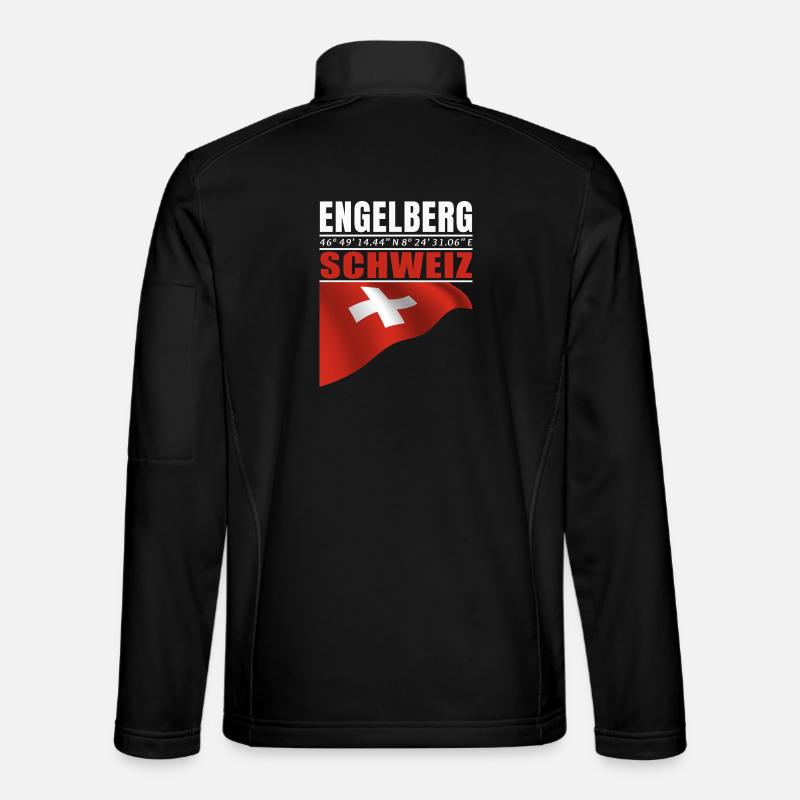 Engelberg - Veste en tissu softshell Unisexe - noir