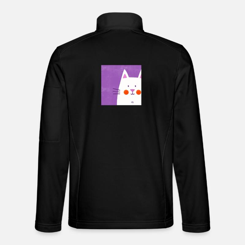 Katzenfreund - Unisex Softshelljacke - Schwarz