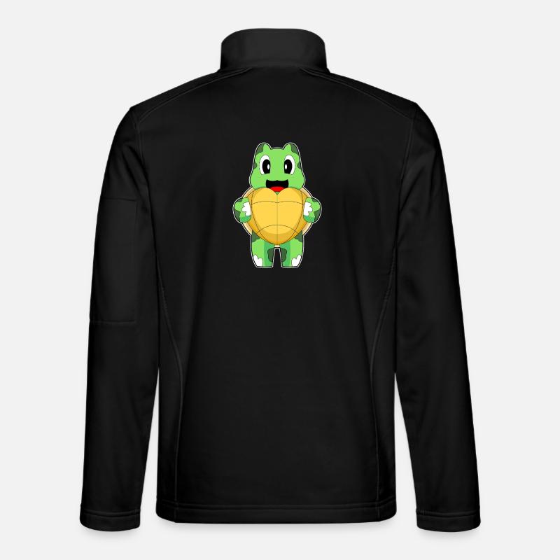 Turtle Heart - Unisex Softshell Jacket - black