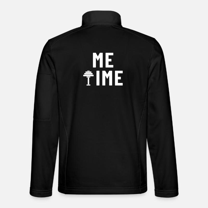 Me Time Dumbbell Gym - Unisex Softshell Jacket - black