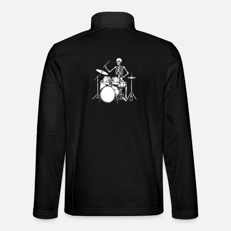Skeleton Drummer Jam - Unisex Softshelljacke - Schwarz
