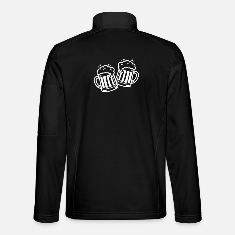 Bierkrug Prost Comic Bier - Unisex Softshelljacke - Schwarz