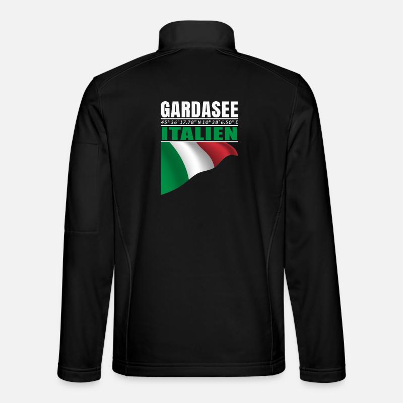 Gardasee - Unisex Softshelljacke - Schwarz