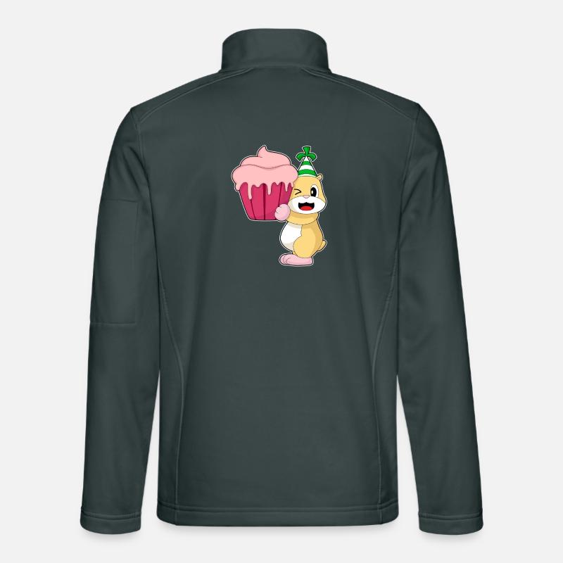 Hamster Geburtstag Cupcake Unisex Softshelljacke