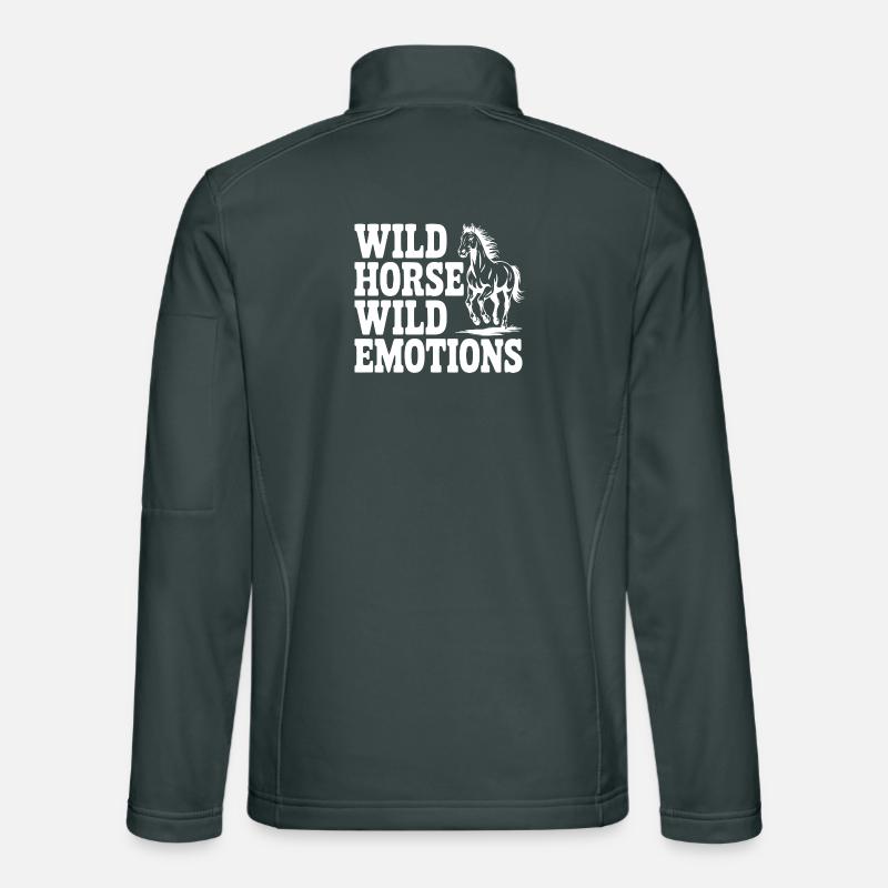 Wildpferd, wilde Gefühle Unisex Softshelljacke