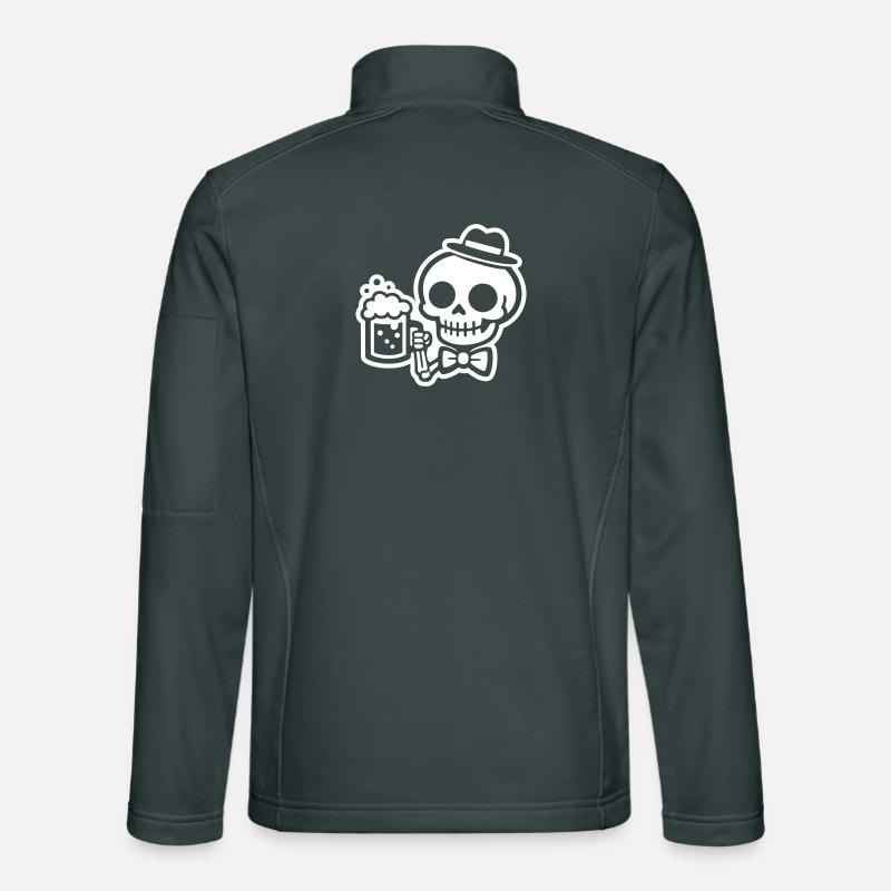 Bière Skeleton Veste en tissu softshell Unisexe
