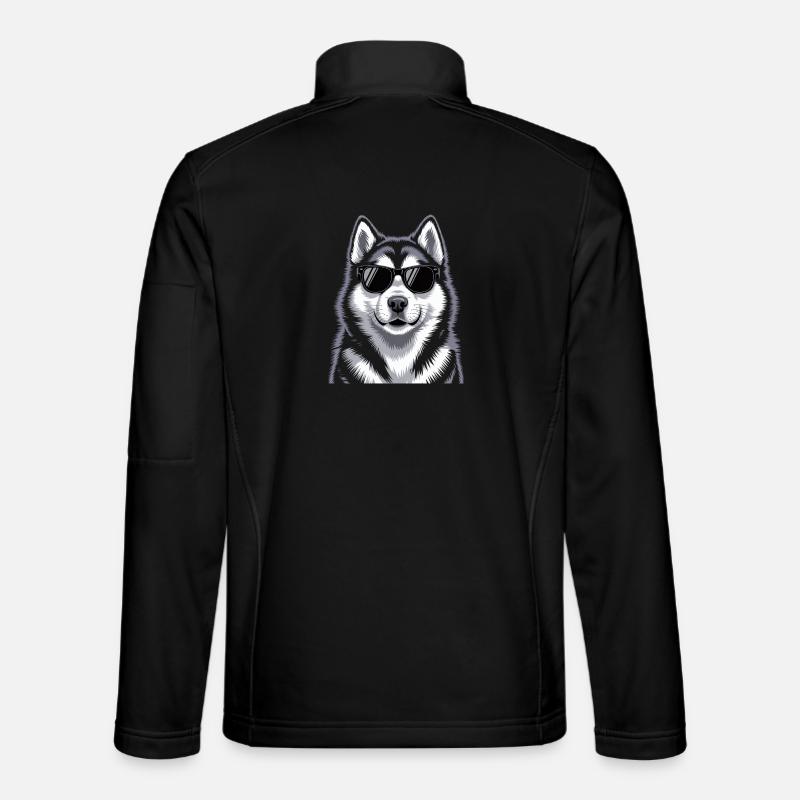 Alaskan Malamute - Unisex Softshelljacke - Schwarz